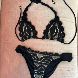 Pilyq Black Lace Bikini